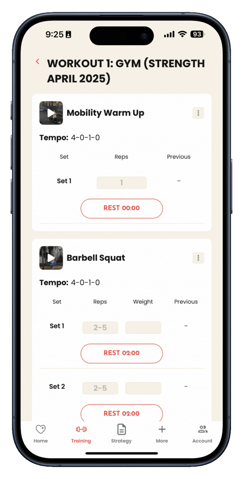 Elevate your Training - TWA App